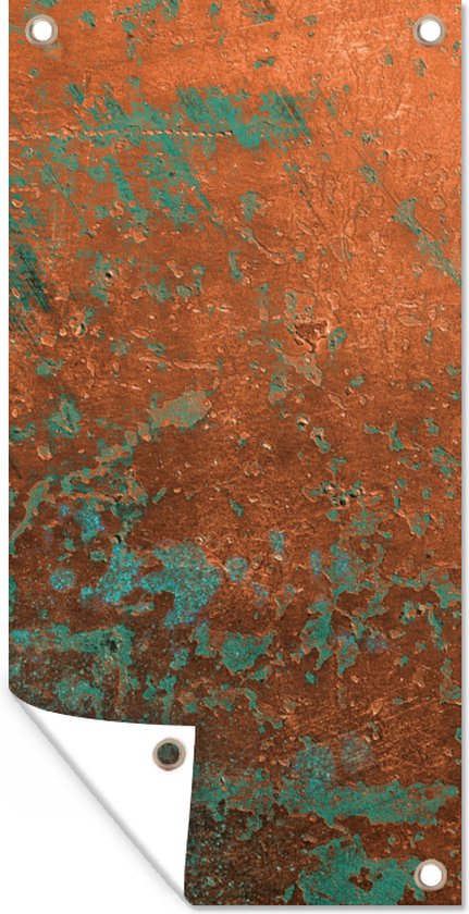Poster de jardin Vert - Bronze - Rouille - 40x80 cm