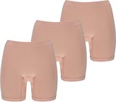 Dames Bamboe short zonder naden 3 pack beige