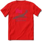 F-101 Vliegtuig T-Shirt | Unisex leger Kleding | Dames - Heren Straaljager shirt | Army F16 | Grappig bouwpakket Cadeau | - Rood - S