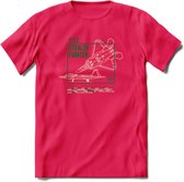 F-22 Vliegtuig T-Shirt | Unisex leger Kleding | Dames - Heren Straaljager shirt | Army F16 | Grappig bouwpakket Cadeau | - Roze - S