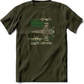 F-18 Vliegtuig T-Shirt | Unisex leger Kleding | Dames - Heren Straaljager shirt | Army F16 | Grappig bouwpakket Cadeau | - Leger Groen - S