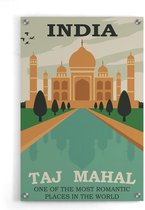Walljar - Taj Mahal - Muurdecoratie - Plexiglas schilderij