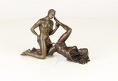 Paar Erotische Bronzen Beelden 19x7x12 cm