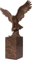 Bronzen Beeld Vissende Adelaar 21x13x35 cm