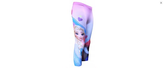Legging Frozen -Elsa - Anna - coeurs - rose - taille 134 - 9 ans