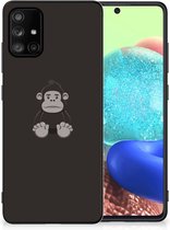 Trendy Telefoonhoesjes Geschikt voor Samsung Galaxy A71 GSM Hoesje met Zwarte rand Gorilla