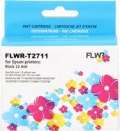FLWR - Inktcartridge / 27XL /  T2711 Zwart - Geschikt voor Epson