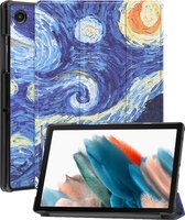 Hoesje Geschikt voor Samsung Galaxy Tab A8 Hoes Case Tablet Hoesje Tri-fold - Hoes Geschikt voor Samsung Tab A8 Hoesje Hard Cover Bookcase Hoes - Sterrenhemel