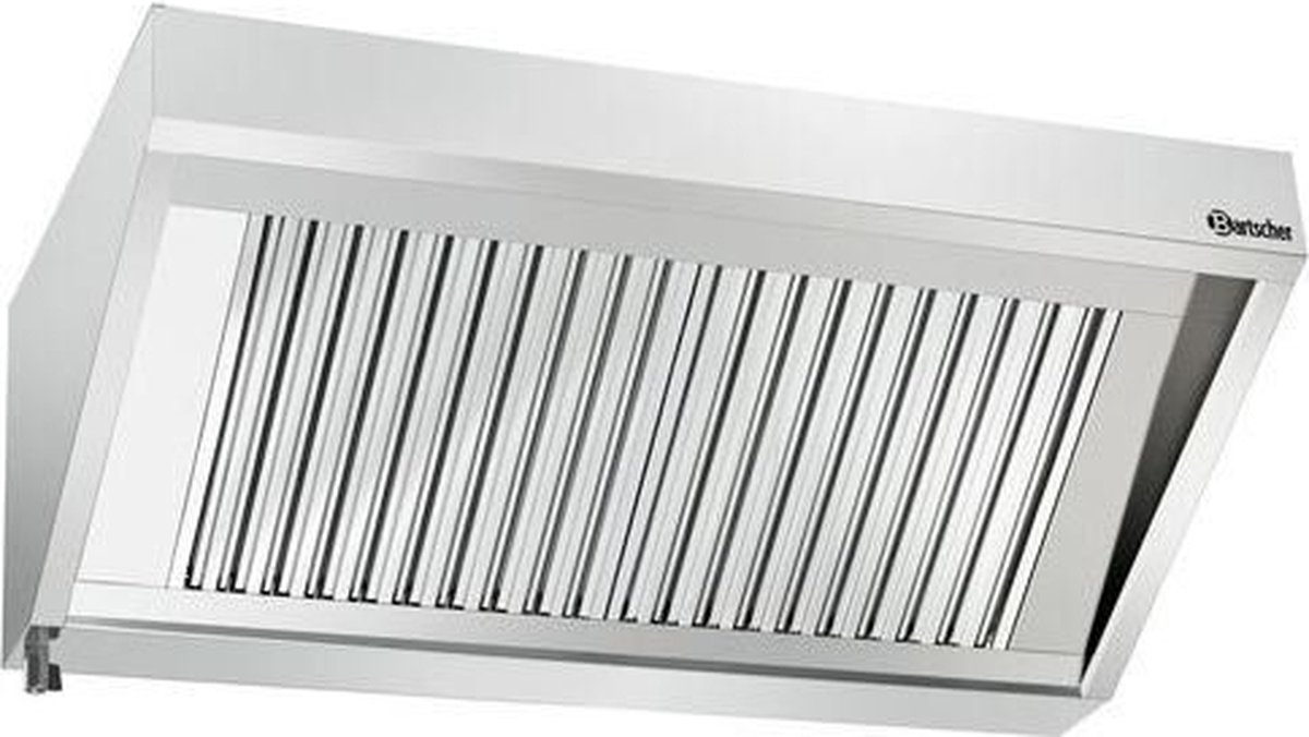 Wandafzuigkap | 90cm diep | motor | 160cm breed | Bartscher | 264160