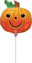 Anagram Folieballon Pumpkin Junior 13 X 21,5 Cm Oranje 2-delig