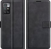 Xiaomi Redmi 10 Hoesje - Mobigear - Wallet Serie - Kunstlederen Bookcase - Zwart - Hoesje Geschikt Voor Xiaomi Redmi 10