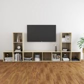 Decoways - 5-delige Tv-meubelset spaanplaat sonoma eikenkleurig
