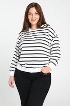 Paprika Dames Sweater in streepjestricot - T-shirt - Maat 50