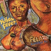 Albumhoes met schilderij van een vrouw met blonde lokken en de tekst "Yellow Fever". Op de achtergrond een tube "Dyandyr Cream".