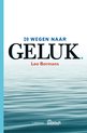 Boek '20 Wegen naar Geluk' van Leo Bormans, met een aquatische achtergrond.