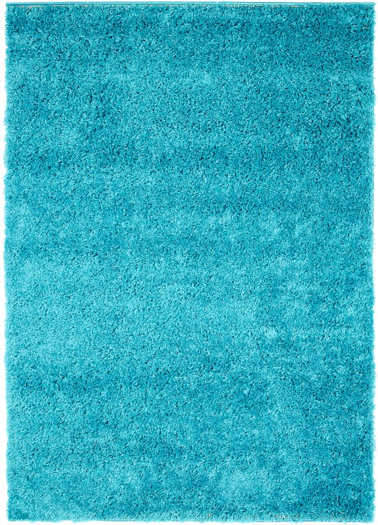 Tapiso Essence Tapis Shaggy Poil Long Moderne Noir Uni Salon