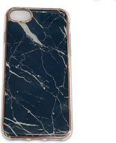 Apple iPhone 6 Plus / 6s Plus / 7 Plus/ 8 Plus Hoesje Zwart Marmer  Stevige Siliconen TPU Case – iPhone 6 Plus / 6s Plus / 7 Plus/ 8 Plus Luxe Xtreme Back Cover Stevige Shockproof
