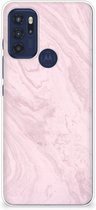 Smartphone hoesje Motorola Moto G60s Leuk Hoesje Marble Pink