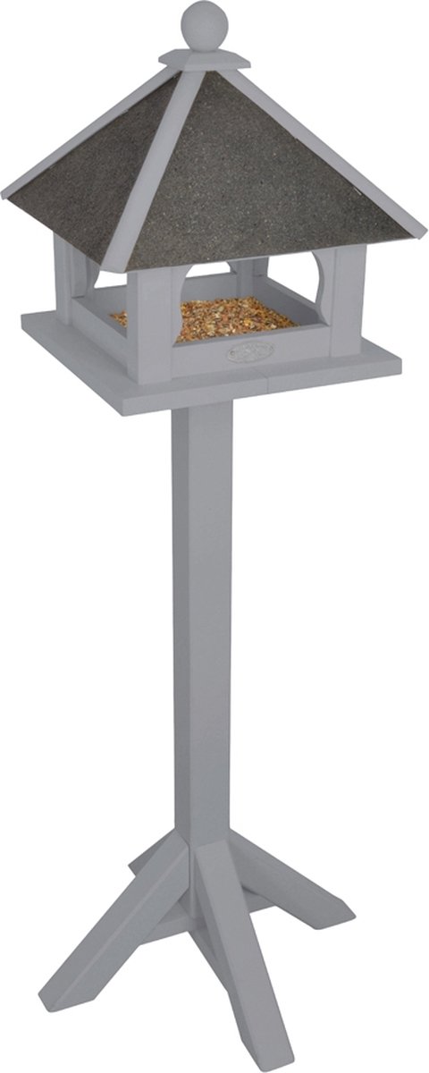 Esschert Design Vogelvoederhuisje - Grijs - 49 cm x 49 cm x 103 cm