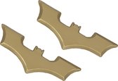 FUNIDELIA 2 Batarangs voor mannen - Gouden