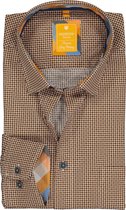 Redmond modern fit overhemd - twill - wit (contrast) - Strijkvriendelijk - Boordmaat: 39/40