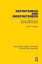 Routledge Library Editions: The English Language - Definiteness and Indefiniteness