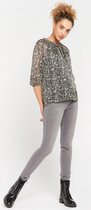 LOLALIZA Blouse met bloemenprint - Zwart - Maat 34