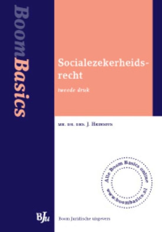 Cover van het boek 'Boom Basics Socialezekerheidsrecht / druk 2'