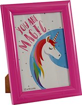 Giftdecor Fotolijstje Unicorn Meisjes 18 X 13 Cm Hout Roze