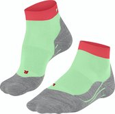 FALKE RU4 Endurance Short Hardloopsokken kort zacht admend atiklit kleurrijk  zonder motief vochtregulerend  optimale pasvorm Katoen Groen Dames Sportsokken - Maat 39-40