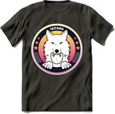 Saitama T-Shirt | Wolfpack Crypto ethereum Heren / Dames | bitcoin munt cadeau - Donker Grijs - XL