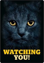 - WAAKBORD ZWARTE KAT WATCH 21X15CM