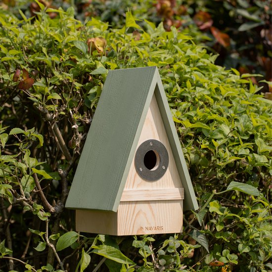 Uniek nestkastje van kastanjehout - Feest Voor Vogels
