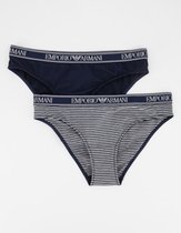 Emporio Armani 2P SET INTIMO UNDERWEAR SET Vrouwen Onderbroek - Marine/Marine - Maat S