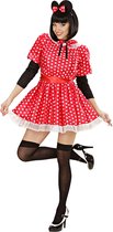 Mickey & Minnie Mouse Kostuum | Vijftiger Jaren Muis Kostuum Vrouw | Medium | Carnaval kostuum | Verkleedkleding