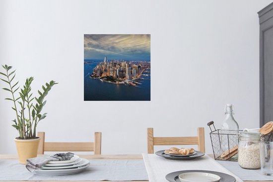 Stickers Stickers muraux - New York - Manhattan - Water - 80x80 cm - Feuille adhésive