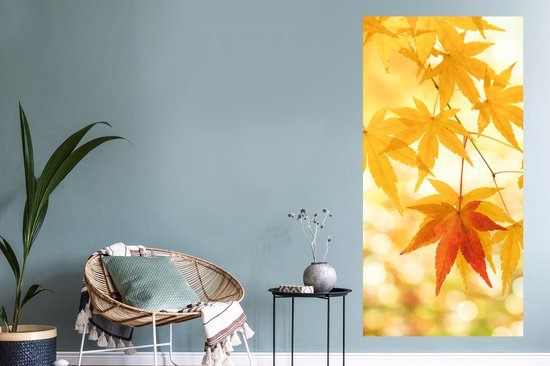 Stickers muraux - Film autocollant - Feuilles d'érable japonaises en automne - 60x120 cm - Film adhésif - Stickers muraux Chambre d'enfant - Papier peint autocollant - Papier peint autocollant - Film autocollant