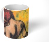 Mok - Woman with a Towel - Schilderij van Edgar Degas - 350 ML - Beker