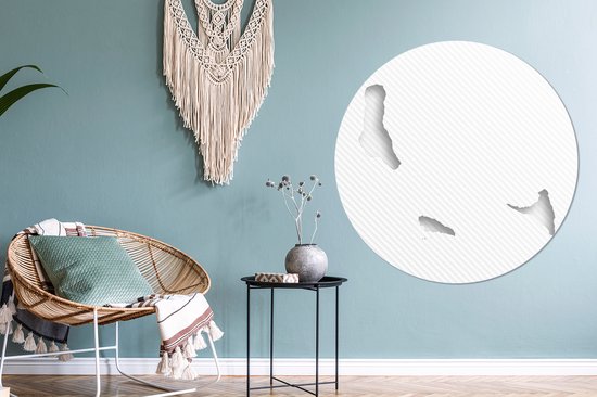 Une illustration rayée des Comores Cercle mural aluminium ⌀ 140 cm