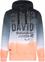 Camp David ® Dip Dye-hoodie met rubberen logoprint