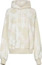 zoe karssen - dames -  levi chain hoodie met allover print -  steen - xl