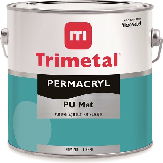 Trimetal Permacryl Pu Mat - Wit - 0.5L