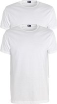 Alan Red - Derby Extra Lange T-shirts Wit (2Pack) - Heren - Maat S - Regular-fit