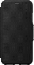 Gear4 Oxford iPhone XS Max boekhoes bookcase cover - Stevig hoesje met TPU en valbescherming - Ruimte voor pasjes - Met sluiting - Zwart | Zwart