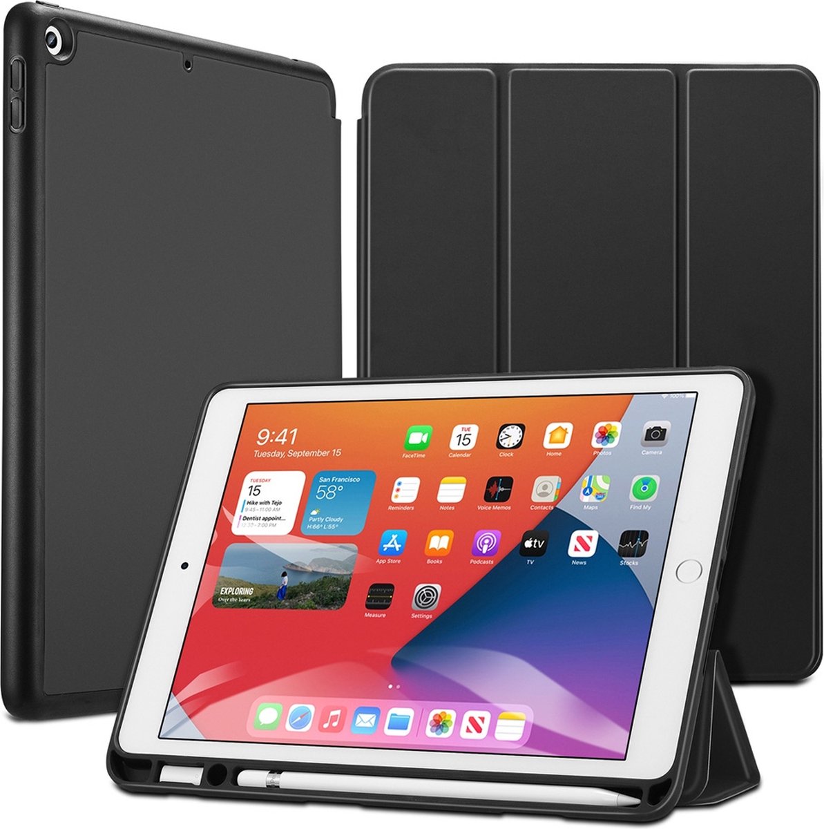 ipad 7 cover with pencil holder