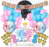 Partypakket® Gender Reveal Versiering - Jonge / meisje - All-in-one Feestpakket - Decoratie - Ballonnen - Feestpakket - Verjaardag - Feest versiering