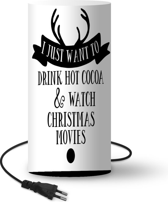 Lampe Citations De Noel Citation De Noel Je Veux Juste Boire Un Chocolat Chaud Sur Bol Com