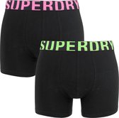 Superdry 2P dual logo zwart - M