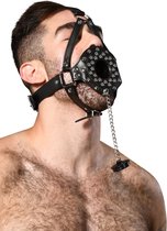 Andrew Christian - Trophy Boy Studded Mouth Gag w/ Hole & Plug - Mond Gag - Bondage Fetishwear