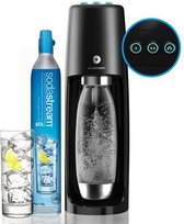 Sodastream Spirit One Touch + 1 Fuse Fles en 60L CO2 Cilinder Zwart